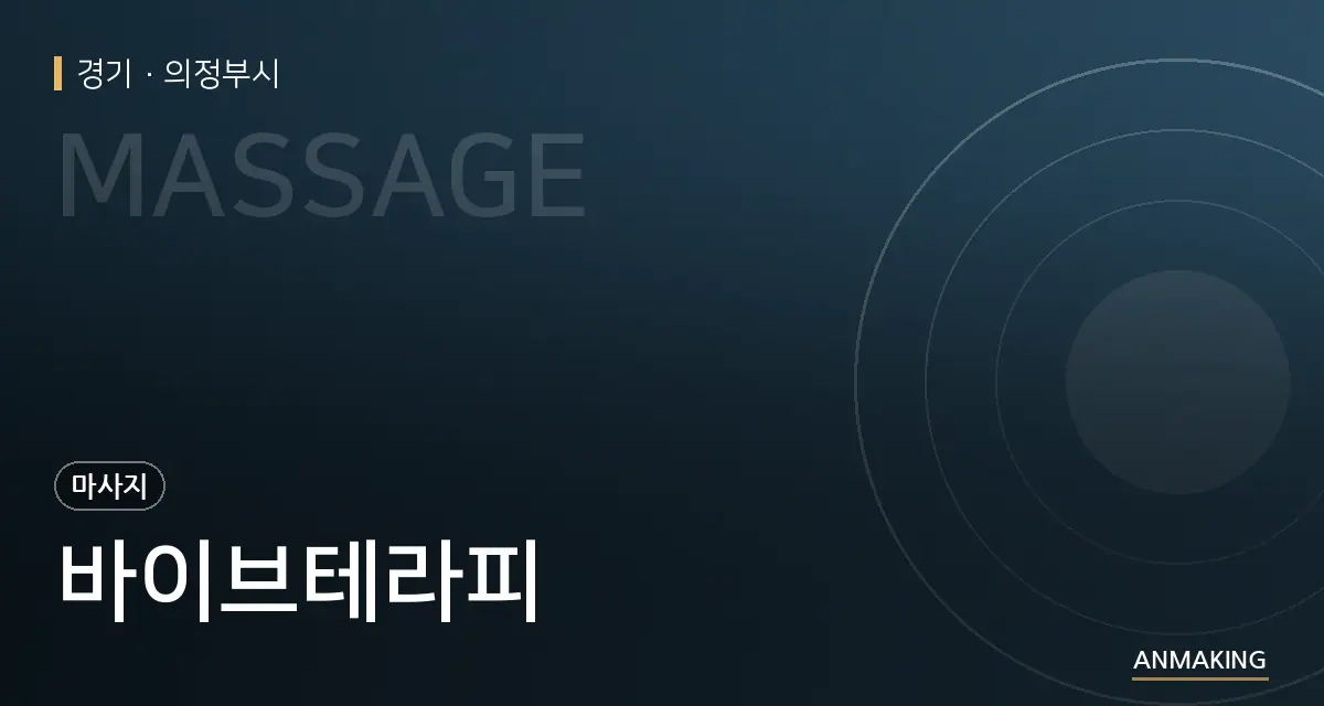경기 의정부시 바이브테라피 안내 이미지