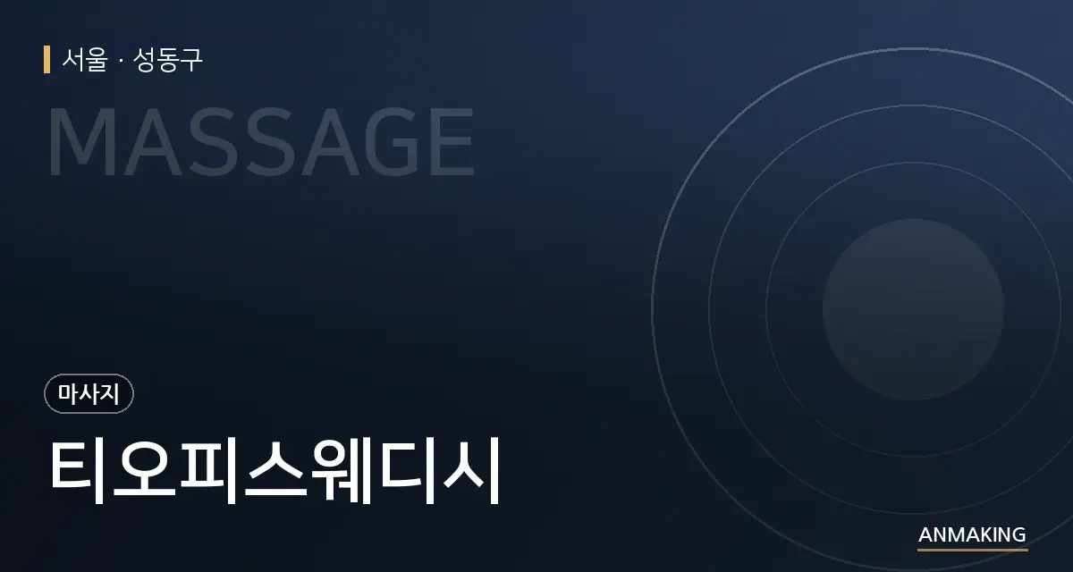 서울 성동구 티오피스웨디시 안내 이미지