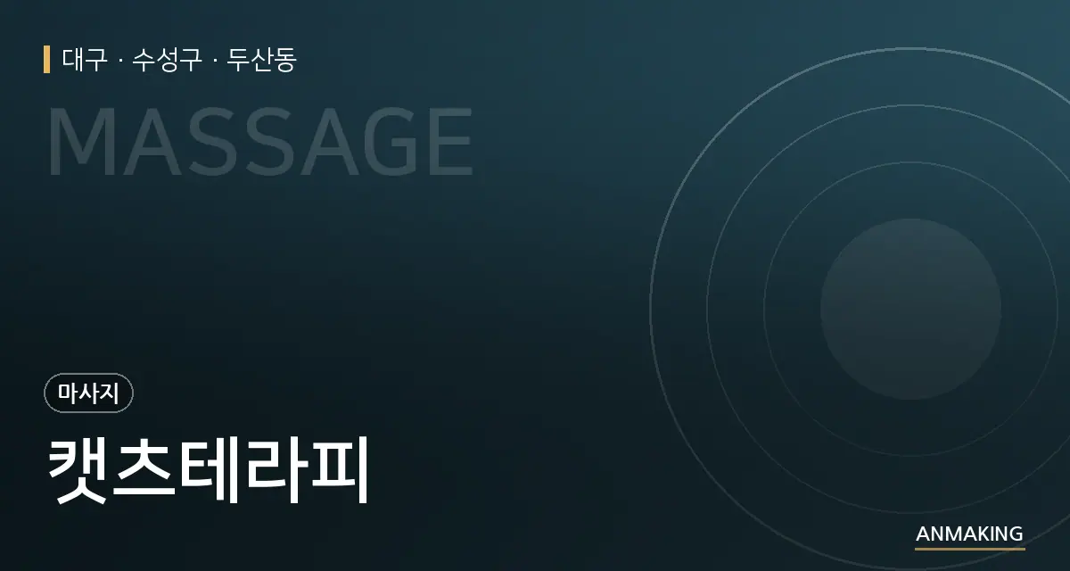 대구 수성구 캣츠테라피 안내 이미지
