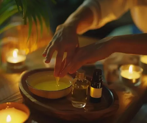 🌿 아로마 마사지, 향기로운 휴식으로 스트레스 완화