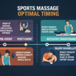 스포츠 마사지 타이밍 최적화, 운동 전 vs 후?